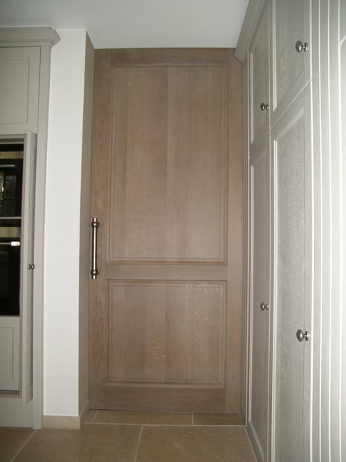 Eiken binnendeuren geplaatst door schrijnwerker Bongaerts D. in Knokke