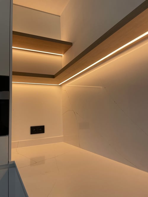 Keuken in HPL eik geplaatst door schrijnwerker Bongaerts D. in Leuven