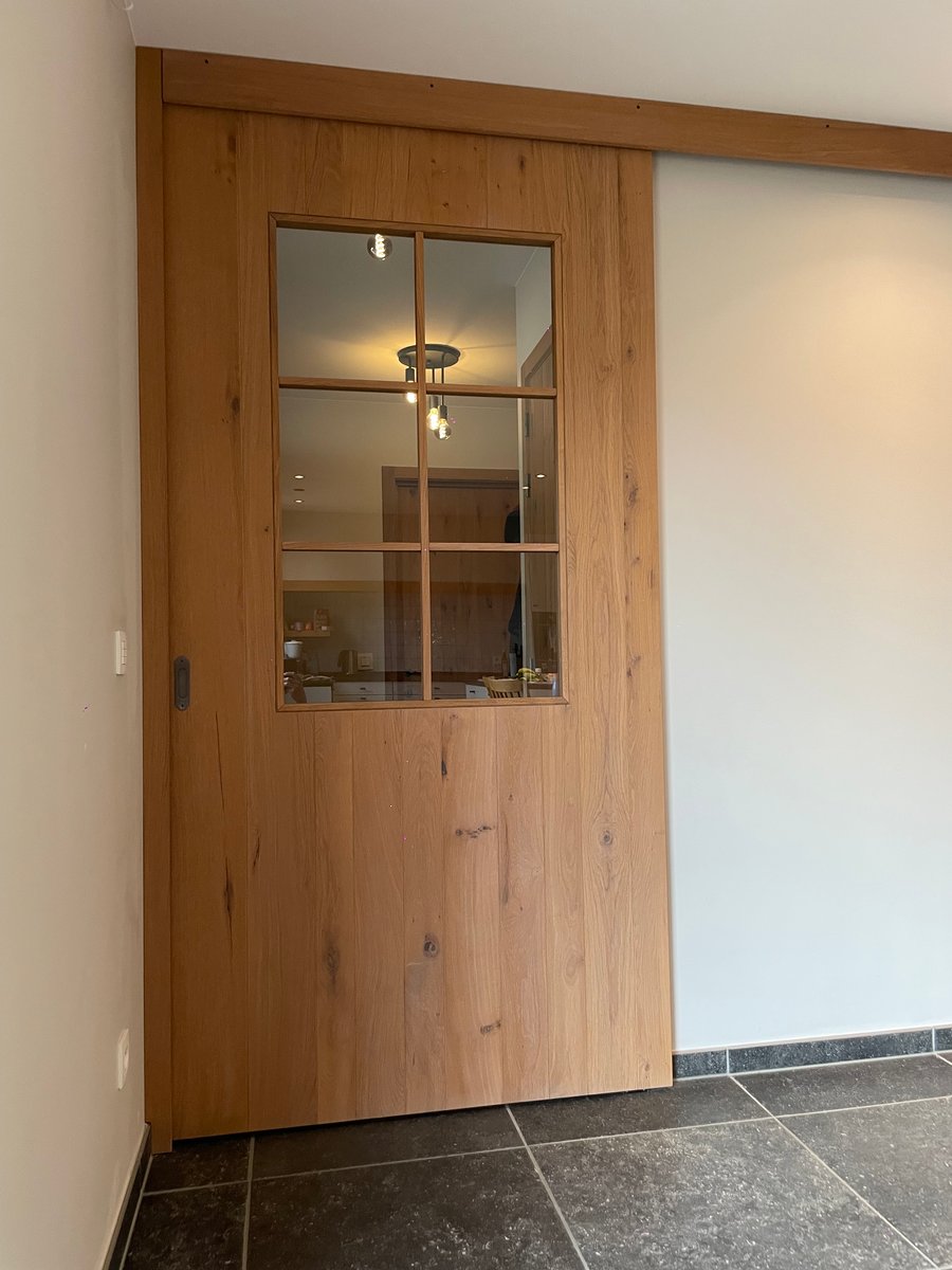 Houten schuifdeur binnendeur door Bongaerts D.