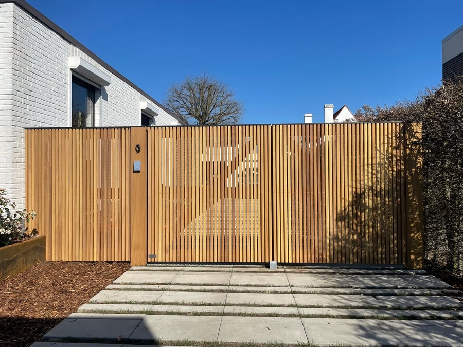 houten draaipoort gemaakt door Bongaerts D.