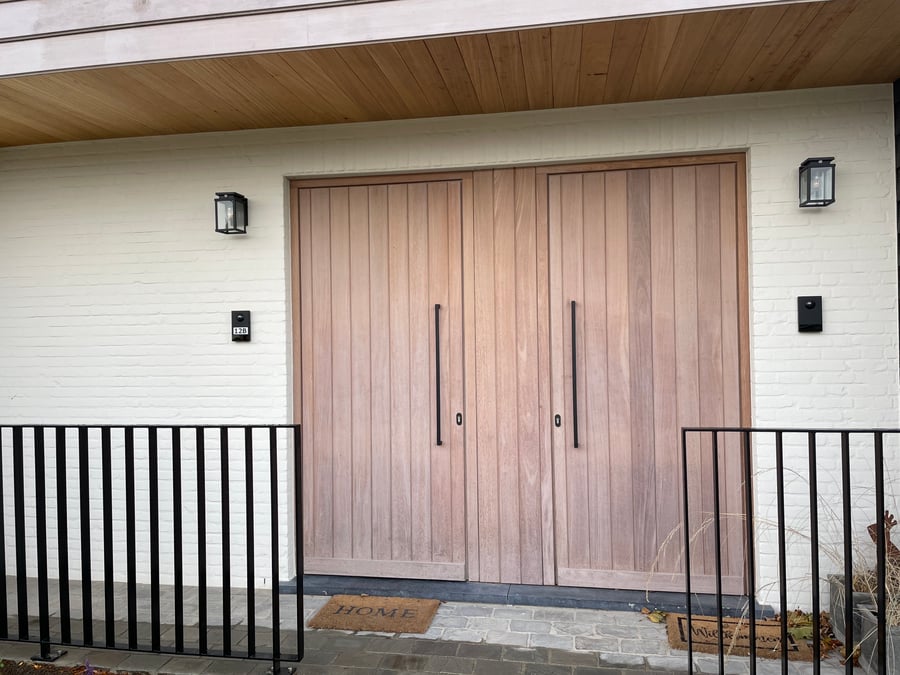 Afzelia buitendeur gemaakt door Bongaerts D.