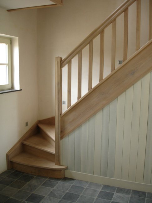 Houten trap gemaakt door Bongaerts D.