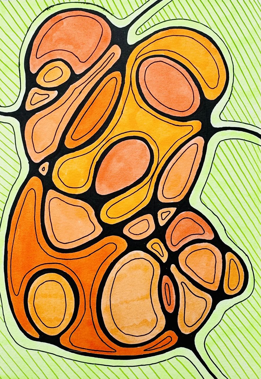 Extra foto van Ontspannen met Neurographic Art